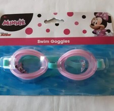 Disney Junior Minnie Mouse  Daffy Duck Pink Swim Goggles W/Adjustable New