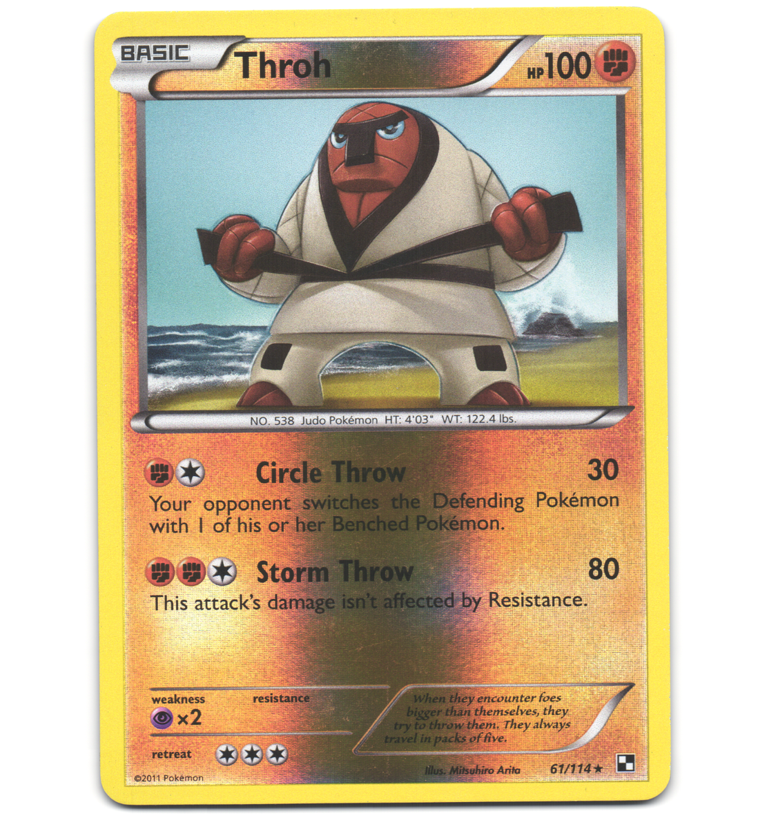 ポケモンプロモカードトホク2011 Pokemon 2011 Light Play Throh Black & White REVERSE 61/114 Card | eBay