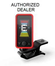 Eclipse Headstock Guitar & Bass Tuner PW-CT-17RD Red D'Addario