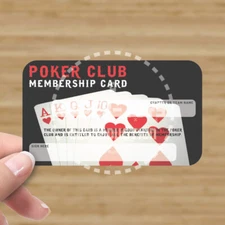 POKER CLUB MEMBERSHIP CARD