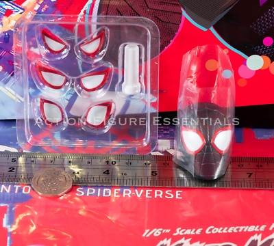 Hot Toys Miles Morales Kopf Skulptur Auge Set MMS567 1/6 Spider-Man Figur Teil