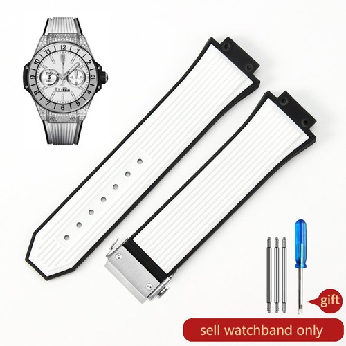 Watch Strap Band Rubber Silicone Watchband Bracelet For Hublot Watch Big Bang - Bild 36 von 49