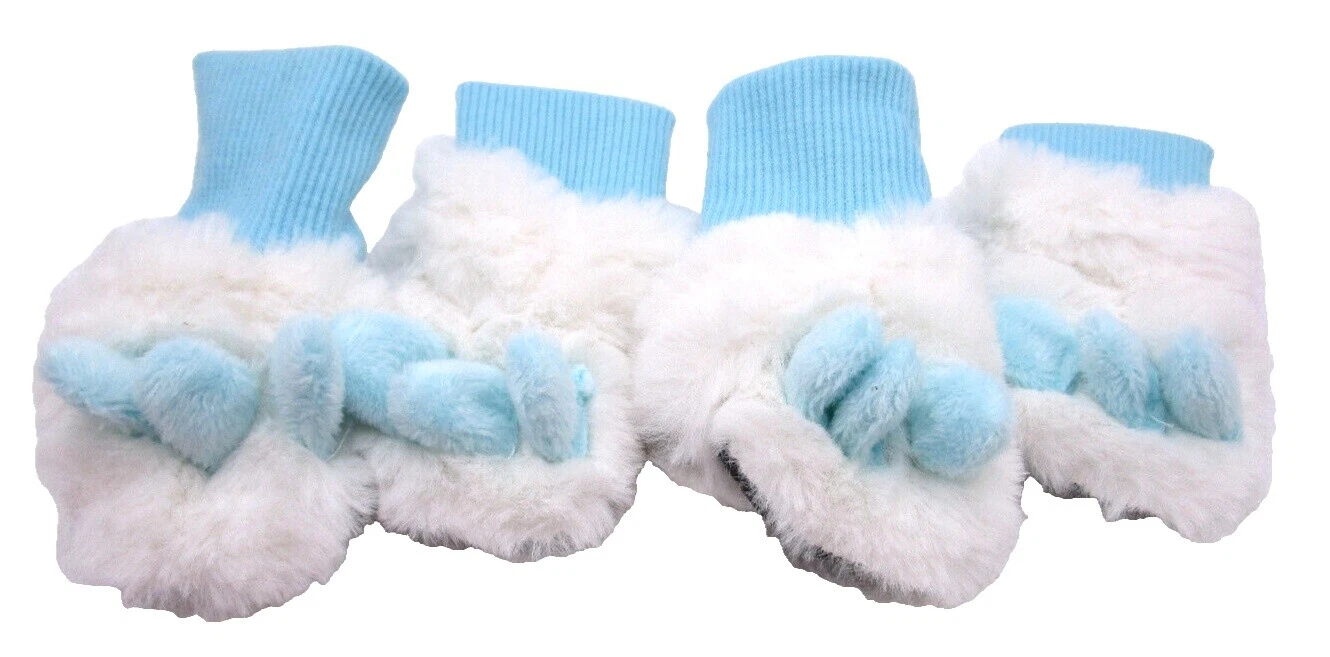 Christmas White Dog Boots/Shoes