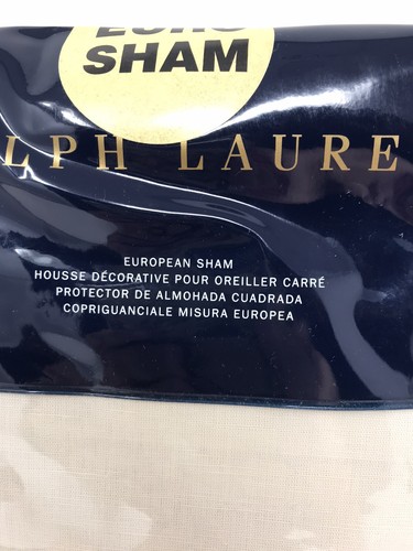 Ralph Lauren Alessandra Marden Euro 2 Shams Cream Lilac Embroidery Linen/Cotton - Picture 3 of 8