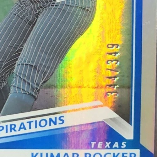 2022 Panini Elite Extra Edition #3 Kumar Rocker /349 Aspirations Blue - Image 3 of 3