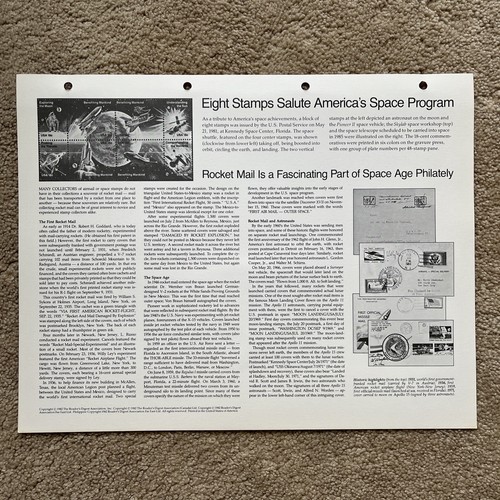1981 COMPREHENDING THE UNIVERSE First Day of Issue Cover Envelope Stamp & Facts - Picture 7 of 7