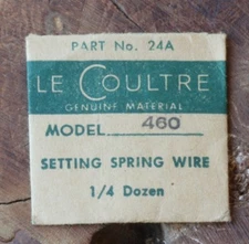 Vintage Jaeger Lecoultre watch 460 setting spring wire JLC vintage part 24A