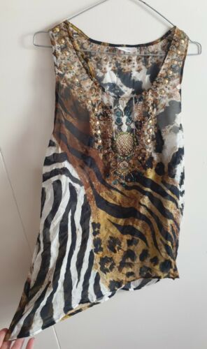 RARE Camilla Franks Marjaria Swarovski Embellished Top Size 1 Small $4 EXPRESS - Bild 1 von 9