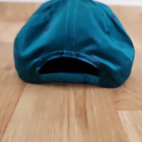 Charlotte Hornets NBA Adidas Snapback Hat Cap Hardwood Classics Teal Purple - Picture 12 of 16