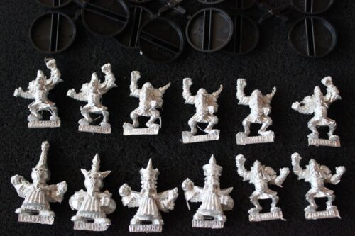 Games Workshop Blood Bowl Chaos Dwarf Dwarves Team 12 Metal Figures Mint New OOP - Afbeelding 1 van 1