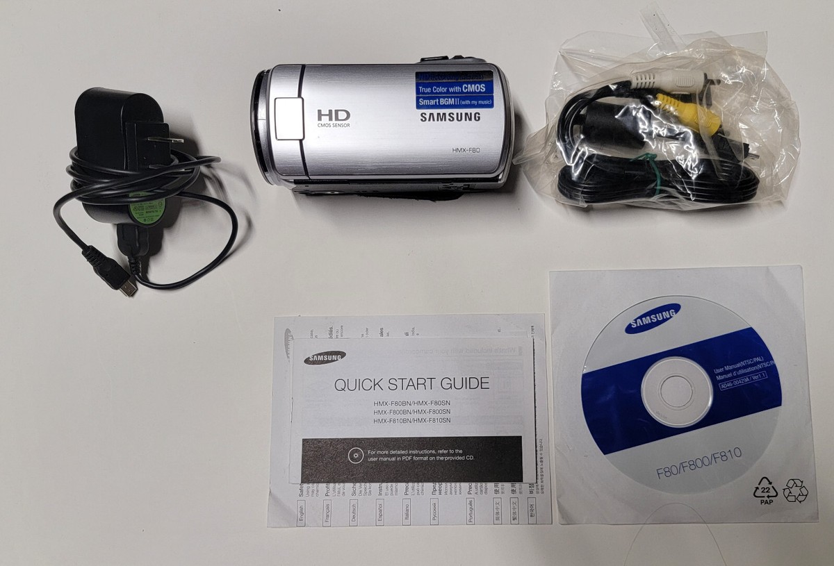 Samsung Hmx F80 Digital Camcorder Samsung Samsung Hmx F80 Flash