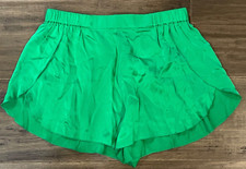 NWOT LUNYA Washable Silk Sleep Shorts SMALL Grass Green