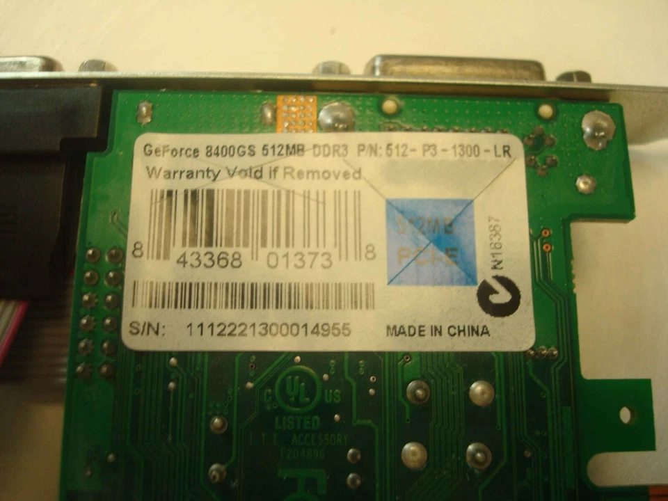 EVGA Nvidia Geforce 8400GS 512 MB VRAM Video Card GPU VGA DVI HDMI - Image 2 of 3
