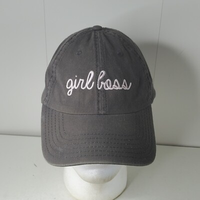 Weekend Girl Boss Embroidered Script Strapback Hat Baseball Cap