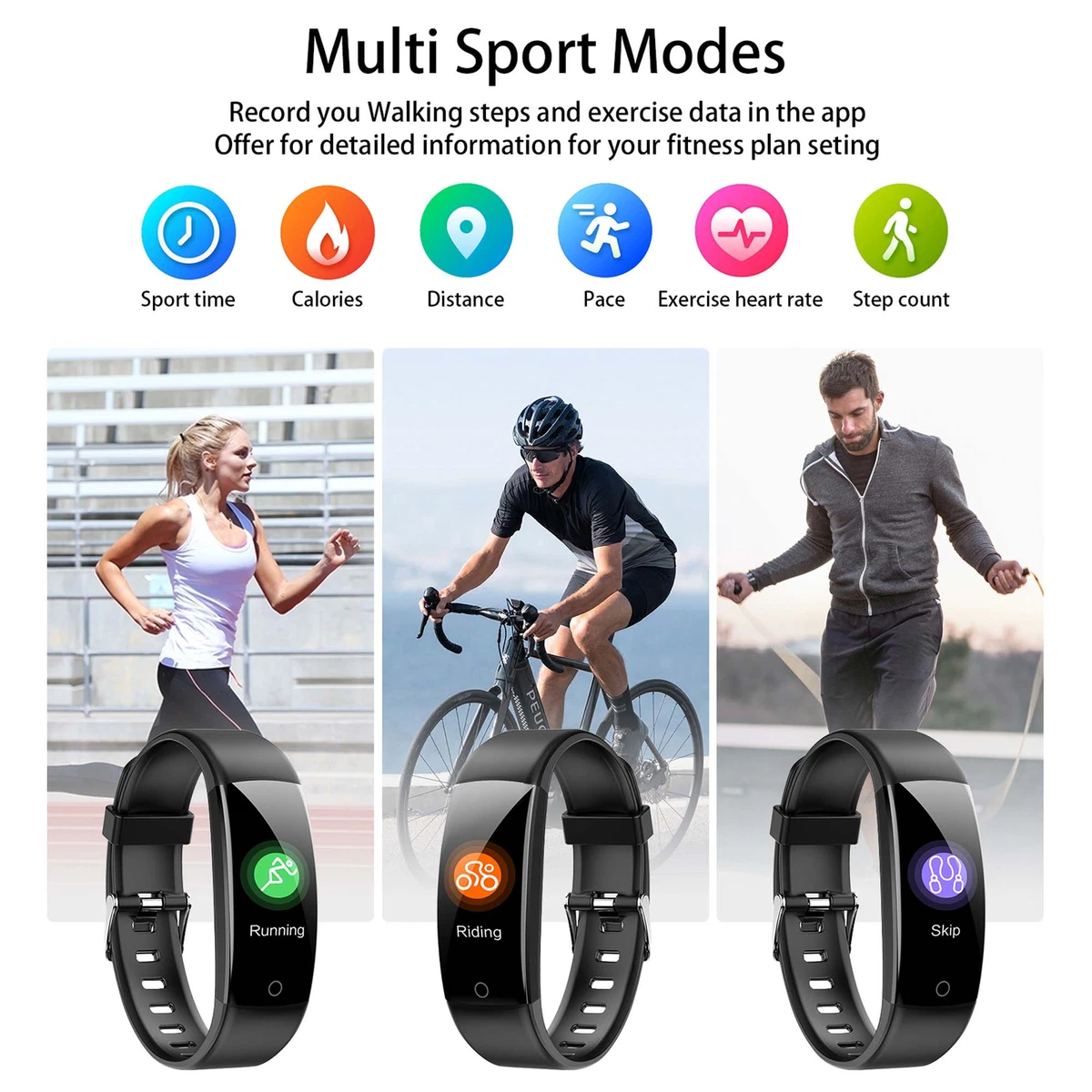 Smart Watch Fitness Tracker Heart Rate Monitor Watch GPS Tracker