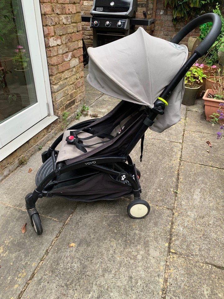 Babyzen yoyo Pram Stroller Beige Lightweight Portable Foldable Carry On