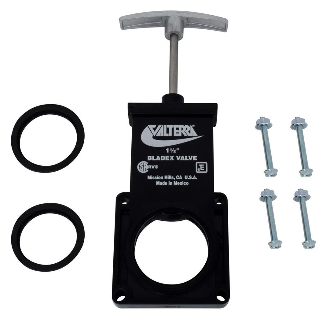 Valterra T1001VPM Bladex 1.5-Inch Waste Valve Body With Metal Handle  