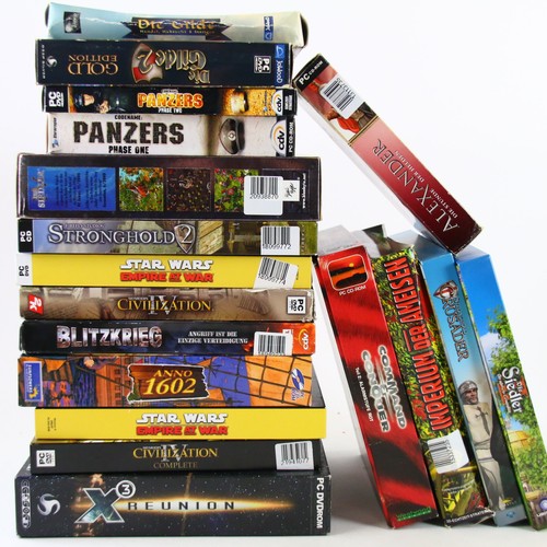 PC Big Box Eurobox Spiele Sammlung Konvolut Die Siedler Gilde Stronghold Anno - Bild 1 von 11