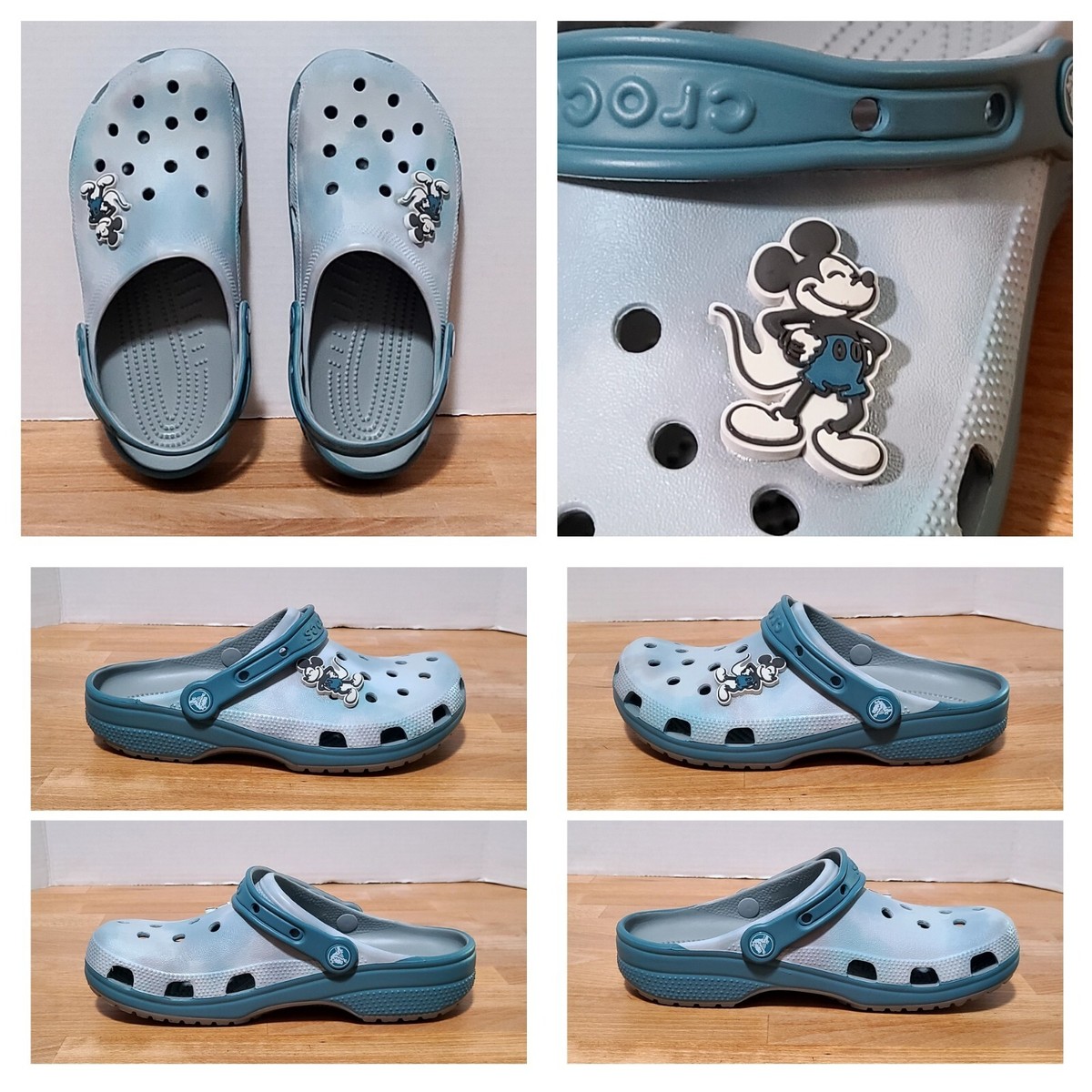 Crocs x Disney Mickey Mouse Blue Cloud Tie Dye Sandals Adult 