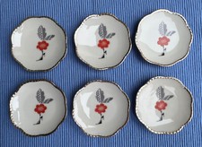 6 Konfektteller Porzellan Goldrand Schumann Bavaria