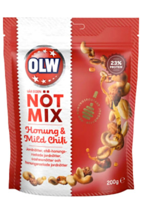    OLW Honey & Mild Chili Nut Mix 200g | Sweet & Spicy Crunch!