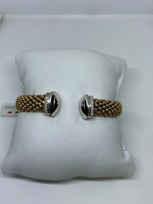 WOMENS SILVER HARMONY BRACELET IN GOLD SILVER AND ZIRCONS A0119 NEW -20% OFF