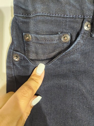 Levi's Girls Dark Blue High Rise Jeans Size 8 - Picture 6 of 10