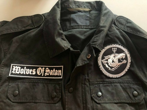 Watain To The Death Patch Black Metal Militia Camouflage Shirt Wolves Of Satan - Picture 2 of 8