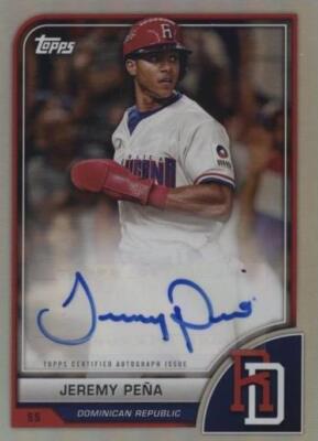 Jeremy Pena 直筆サイン　auto 2018 Panini WBC 2023 Topps World Baseball Classic - Jeremy Pena #AV-JPE for sale