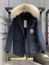 Size S-XXL Canada Goose Men's navy blue down jacket free shipping