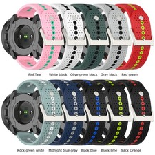Watch Strap 22mm Color Hole Dual-Color Watchband Bracelet Belt for Suunto9 Speak