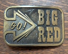 University Of Nebraska Cornhuskers Beltbuckle Belt Buckle Go Big Red Football