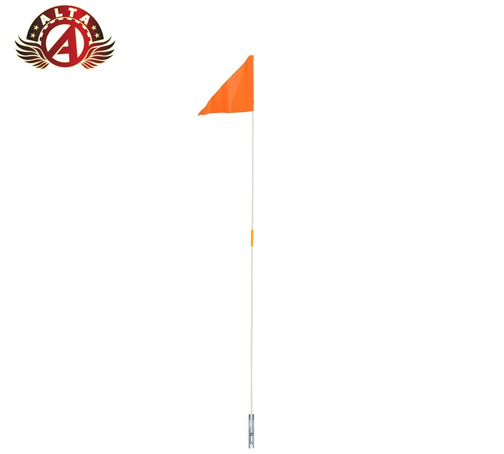 (New) Safety Orange 2-Piece 60" Bicycle Flag Pole – Axle Mount for High Visibility. (22.95 USD)