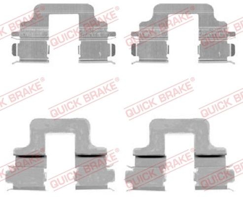 ZubehÖRsatz Scheibenbremsbelag Hinten Quick Brake 109 1731 FÜR Ford Volvo-image