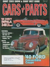 Cars Parts 58 Chevy Impala 348 Tri-power April 2003 Kl5899 Cars Parts 58 Chevy Impala 348 Tri-power April 2003 Kl5899