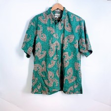 Reyn Spooner Limited Issue Men's Classic Tribal Warrior Hook Button Down Shirt L