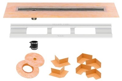 Schluter Kerdi Line Shower Drain 36'' Channel Body and Waterproof Kerdi Collar