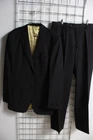 Danton Mens 2 Piece Suit - Black - Size 40 Trousers W34 (K23)