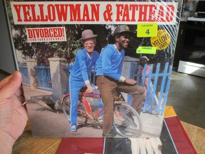 Yellowman & Fathead Divorced  Reggae Record Yellow vinyl Original 1st edit 1983