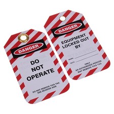 Lockout Tagout Tags - 'Do Not Operate' - Pack of 10