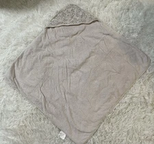 Little Unicorn Floral 100% Cotton Muslin Baby Girl Infant Hooded Towel 27x28