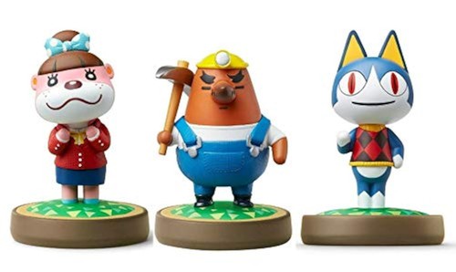 Lot Of 3 Amiibo Rover Lottie Mr Resetti Animal Crossing Series For Nintendo 9E