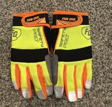 Home Depot Firm Grip Safety Pro Hi Vis Yellow Gloves Size Small