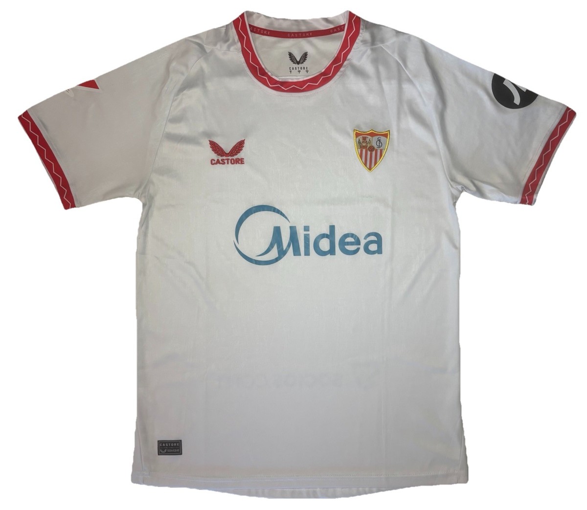 ウェア CASTORE Sevilla CL  UNIFORM Ocampos Castore Sevilla FC Jersey Kit Top Shirt Men's Small White 2024/25