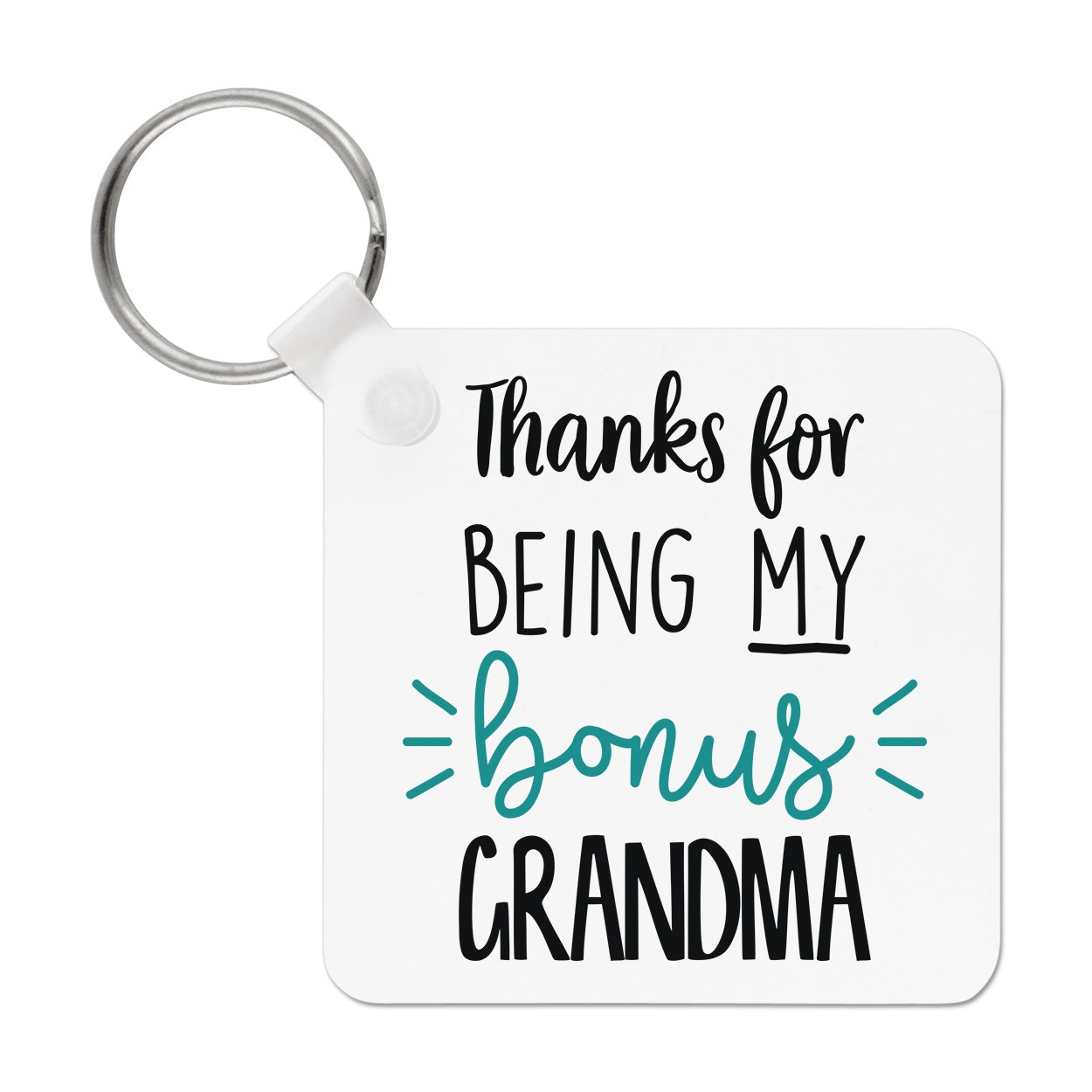 Thanks For Being My Bonus Grandma Keyring Key Chain Step Mothers Day Awesome