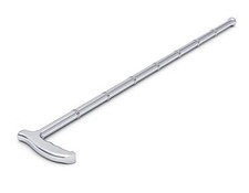 Heavy Duty Solid Stainless Steel Walking Stick Cane Hiking Sports Tool