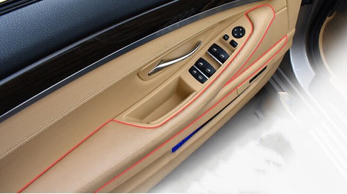 Black LHD Leather Driver Seat Inner Door Pull Handle For BMW F10 F11 10-17 2011 - Picture 5 of 5