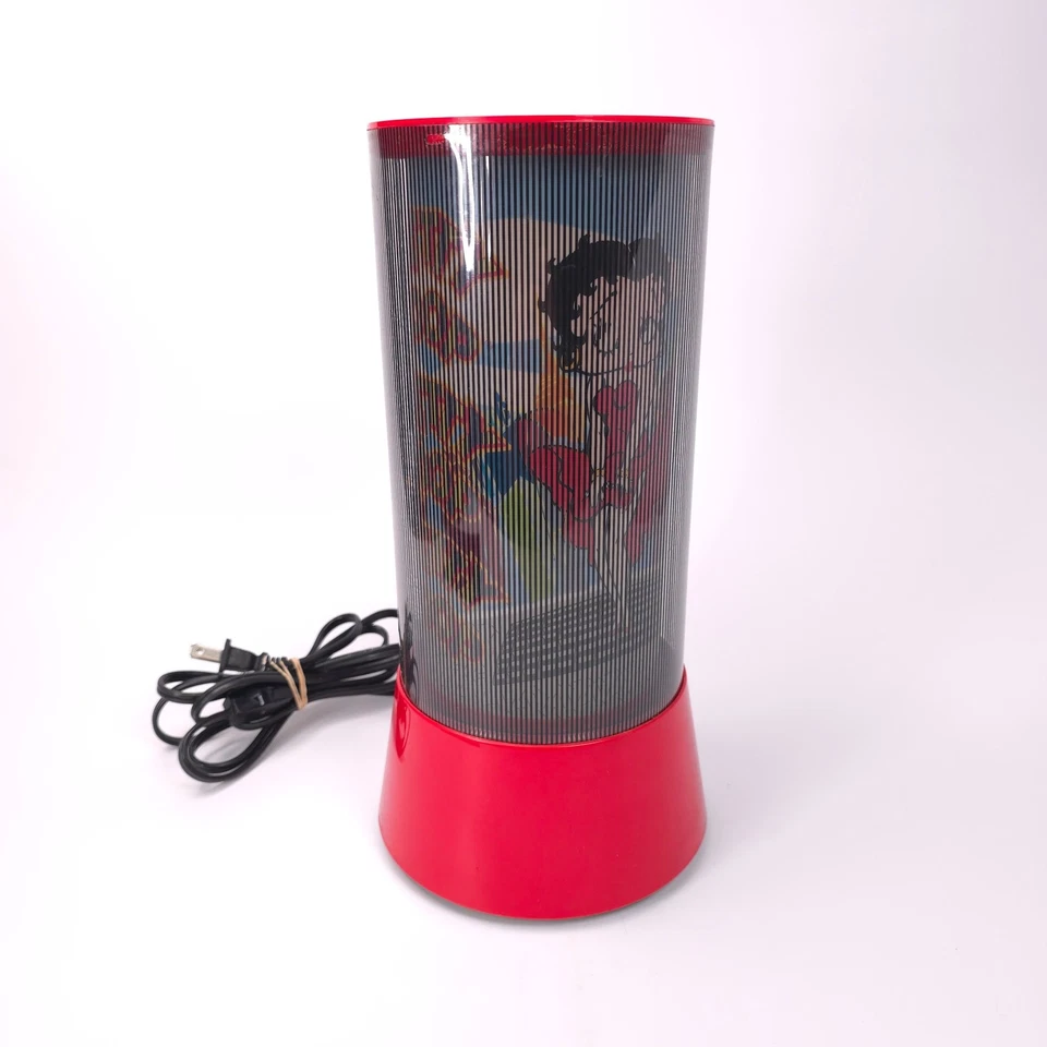 Betty Boop Rotating Barrier Grid Zoetrope Animation Lamp - Image 2 of 4