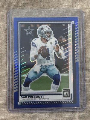 2025 Optic Dak Prescott Blue Prizm 7/249 Cowboys