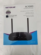 Netgear WiFi Router AC1000 Dual Band Wireless Speed Up to 1000Mbps Nighthawk App